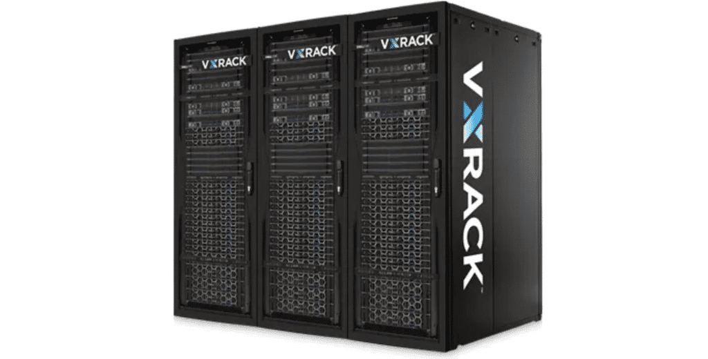 The Dell VCE VxRack System 1000 FLEX for hyperconverged infrastructure.