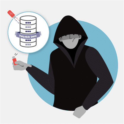 Cyber attack illustration