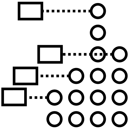 Icon represents quantitative data.