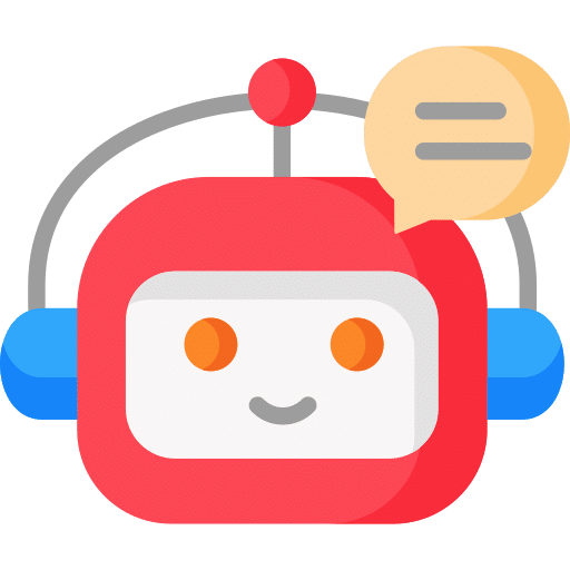 Icon representing a chatbot.