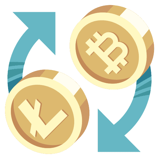 cryptocurrency exchange icon.