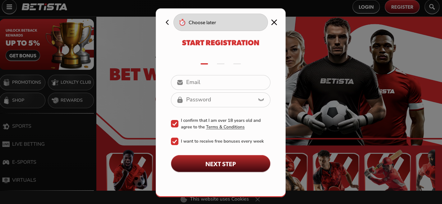 Betista registration