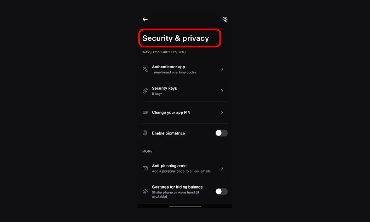 Xapo Bank Security