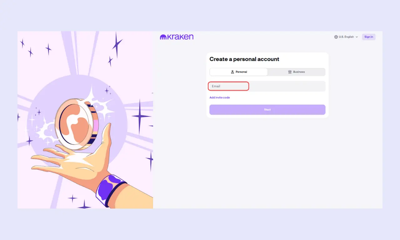 Kraken Signup 2
