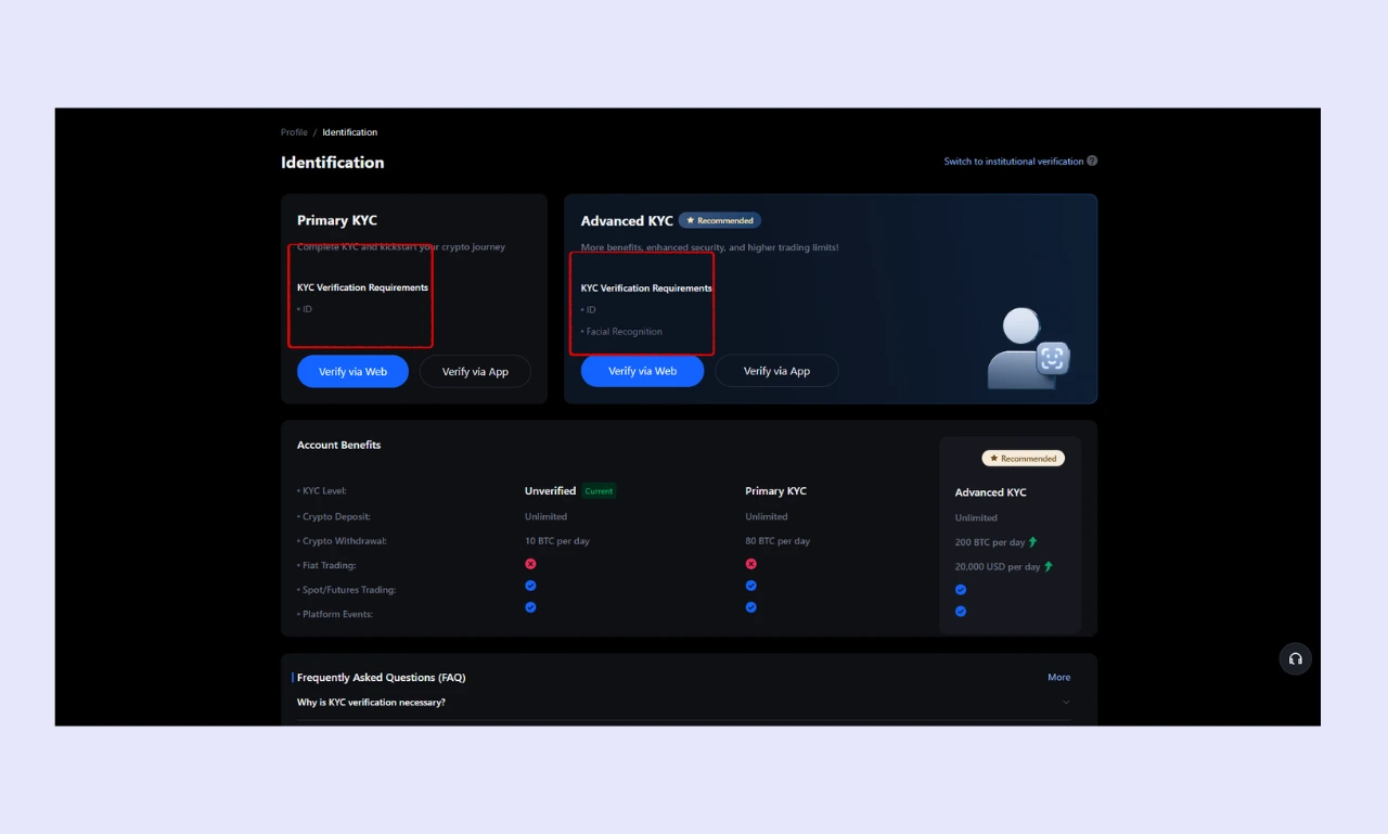 MEXC KYC - ID Verification