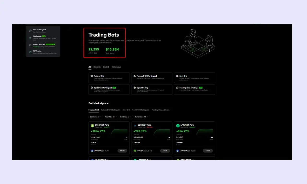 Phemex Trading Bot