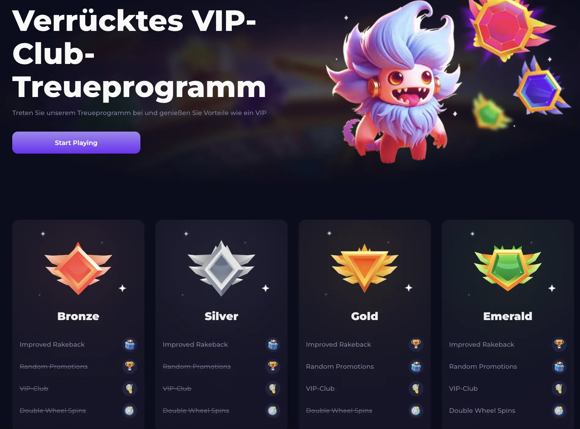 Crypto-Games.io VIP Programm Webopedias-Bericht