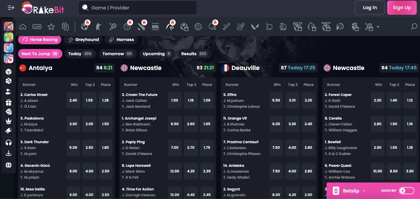 Rakebit horse racing