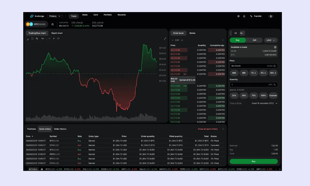 Gemini Exchange Deposit