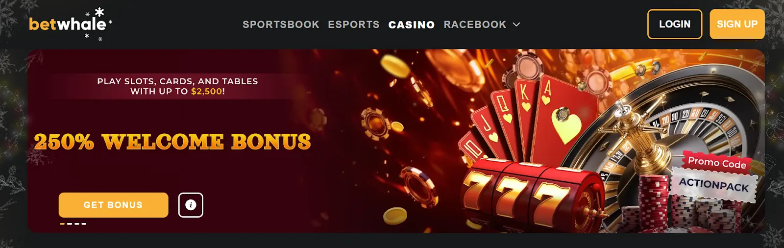BetWhale bonuses
