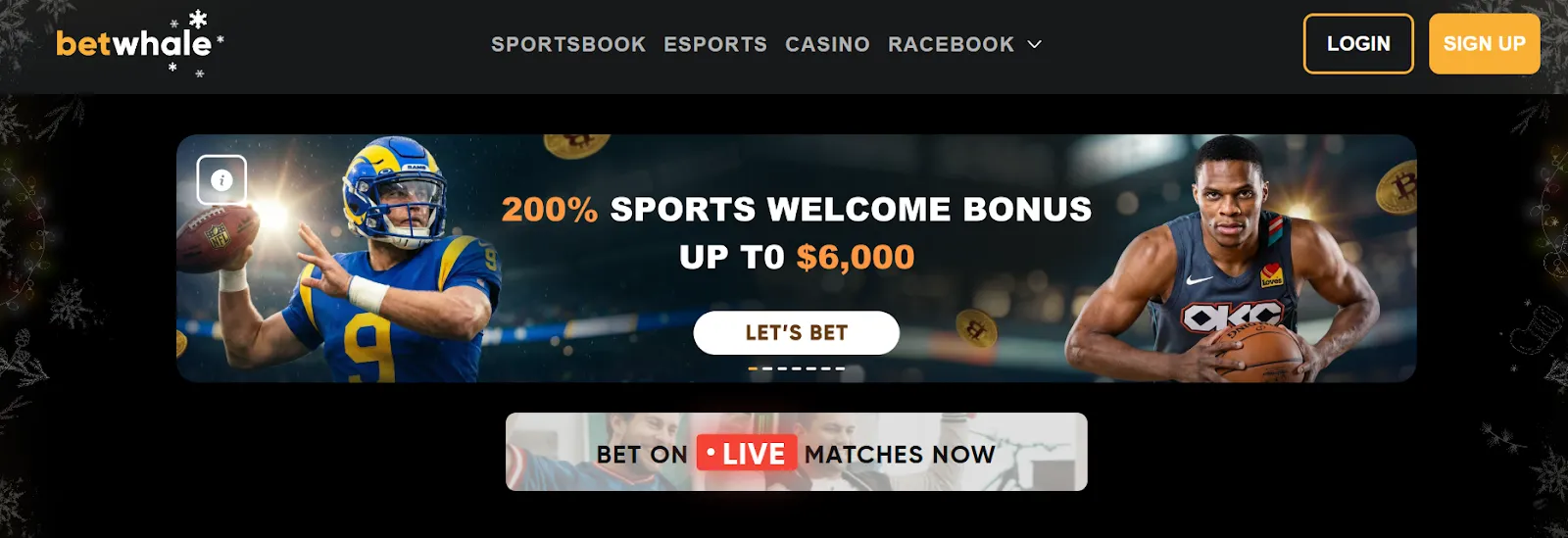BetWhale bonuses