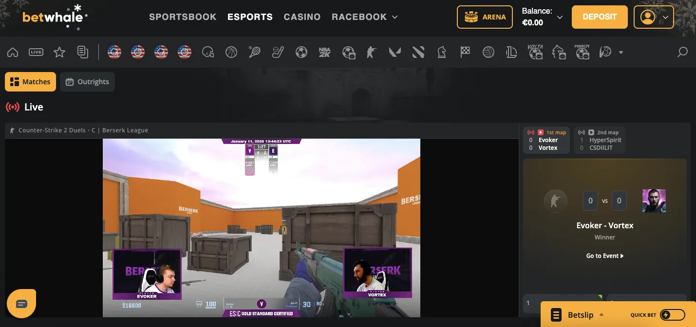 BetWhale esports