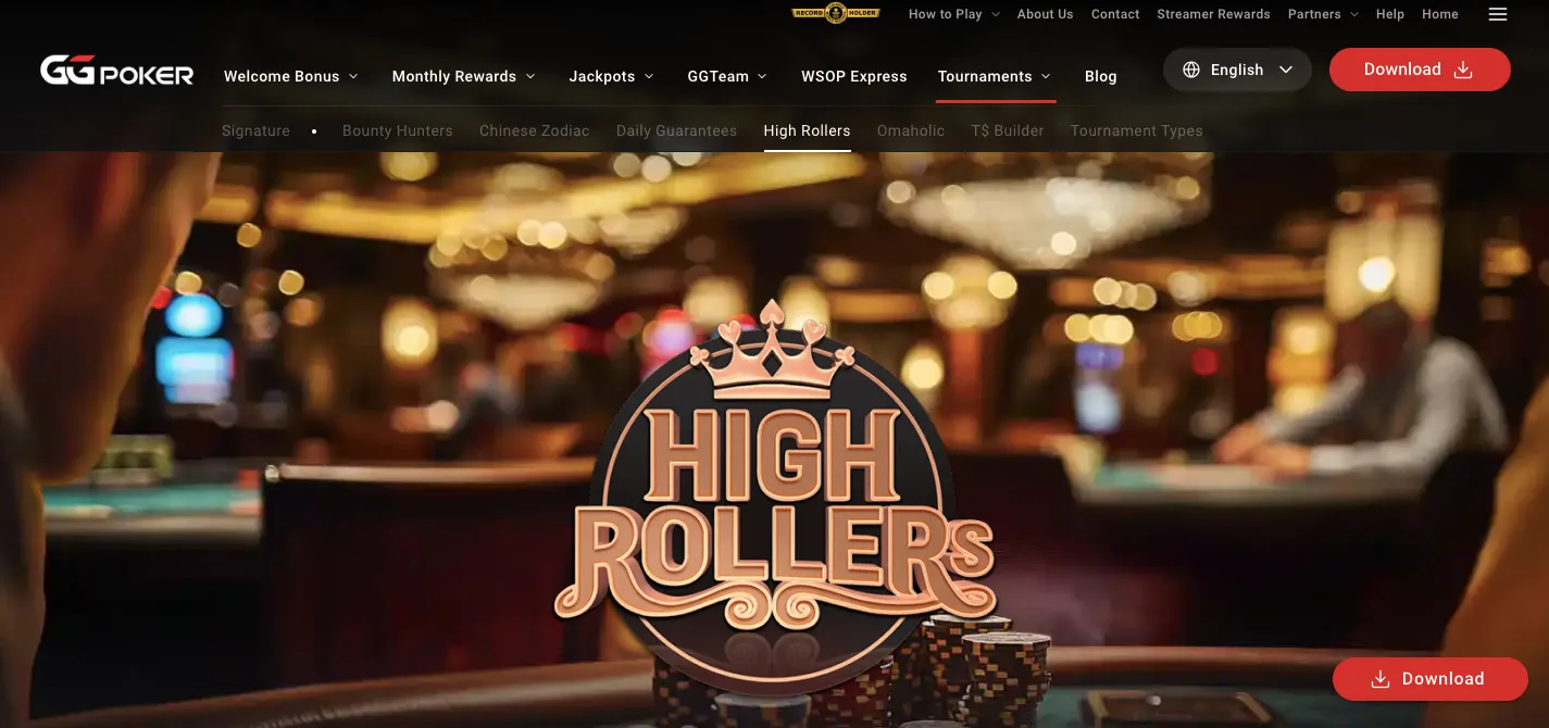 GGPoker poker tournaments
