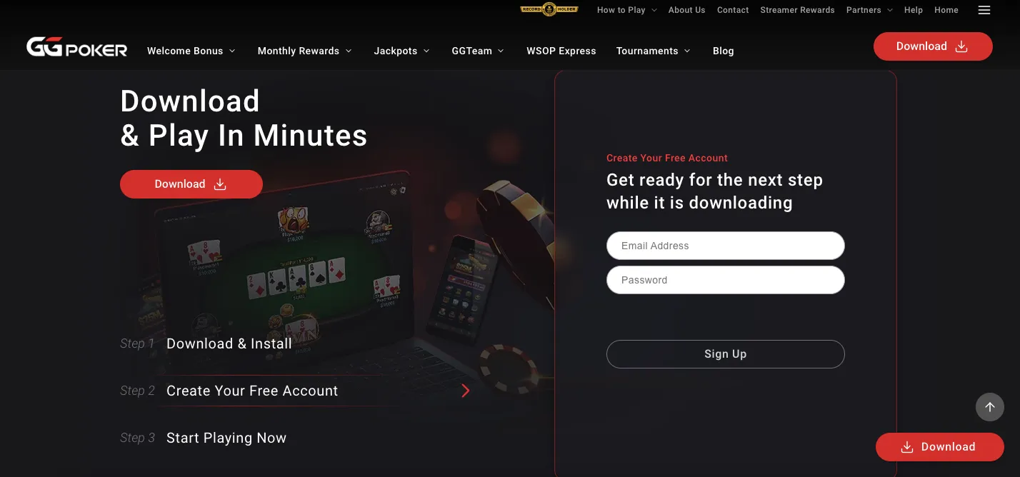 GGPoker sign up