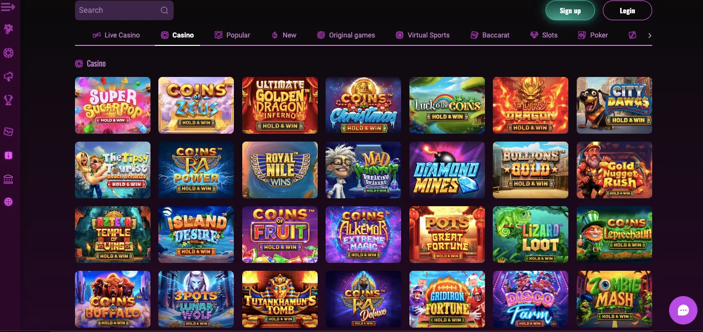 The Stakehouse casino games and software providers