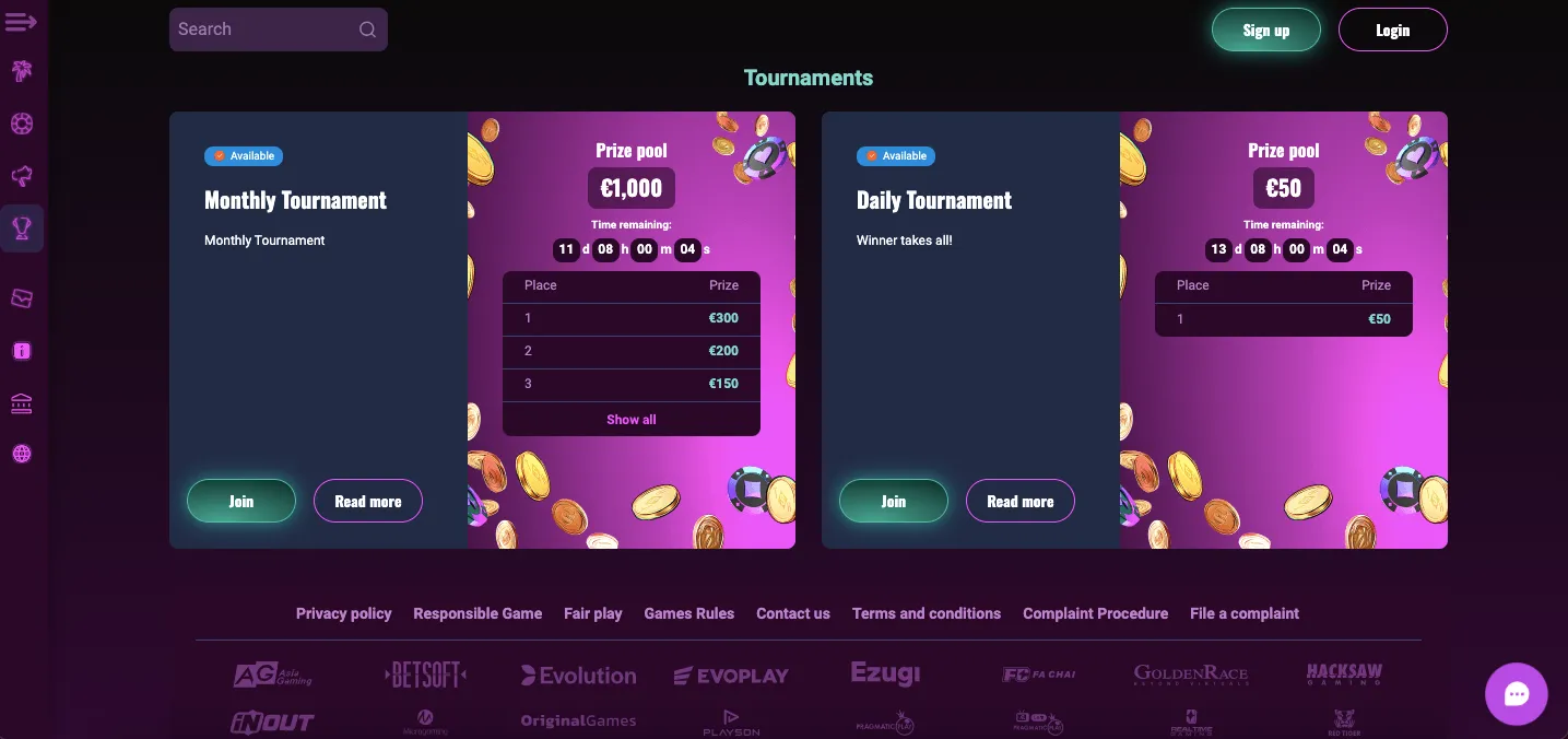 The Stakehosue casino slot tournaments