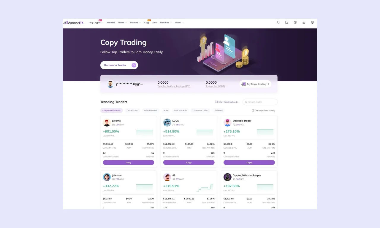 Ascendex Copy Trading