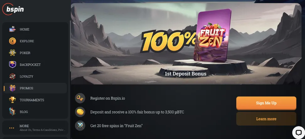 Bspin casino bonuses