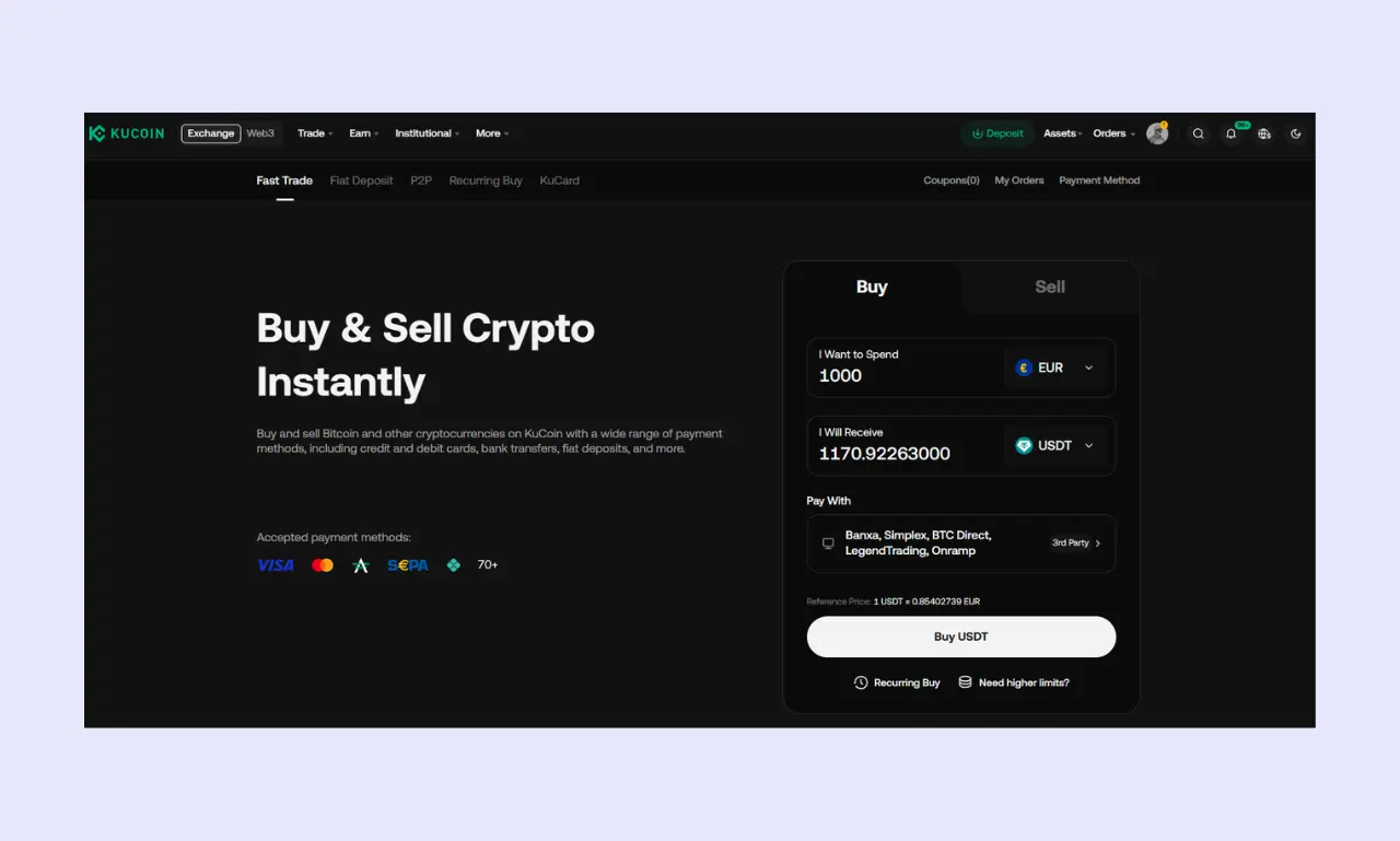 Buy and sell Crypto