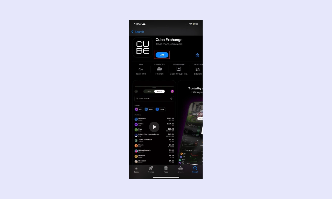 Cube Mobile app