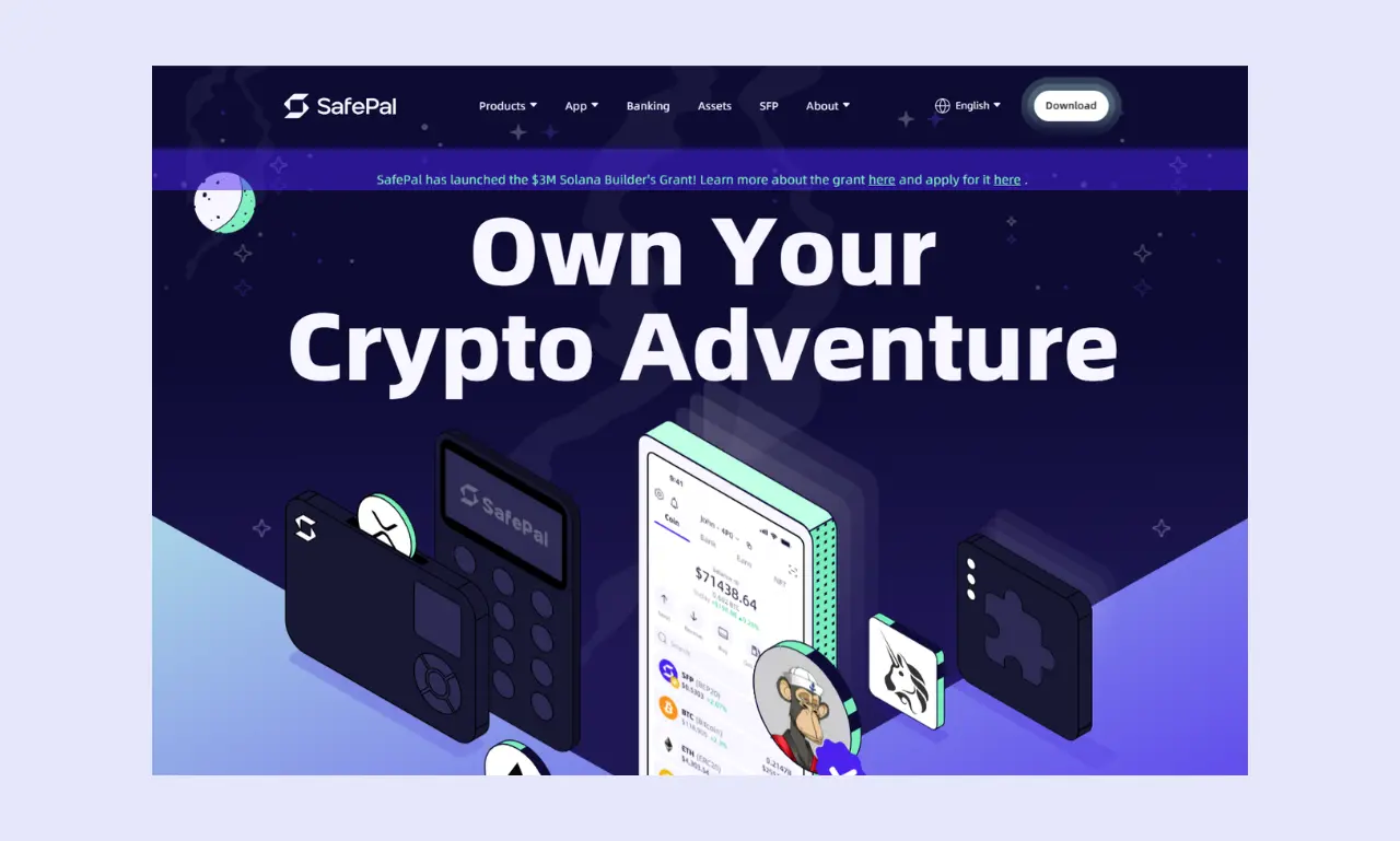 Safepal Wallet Homepage