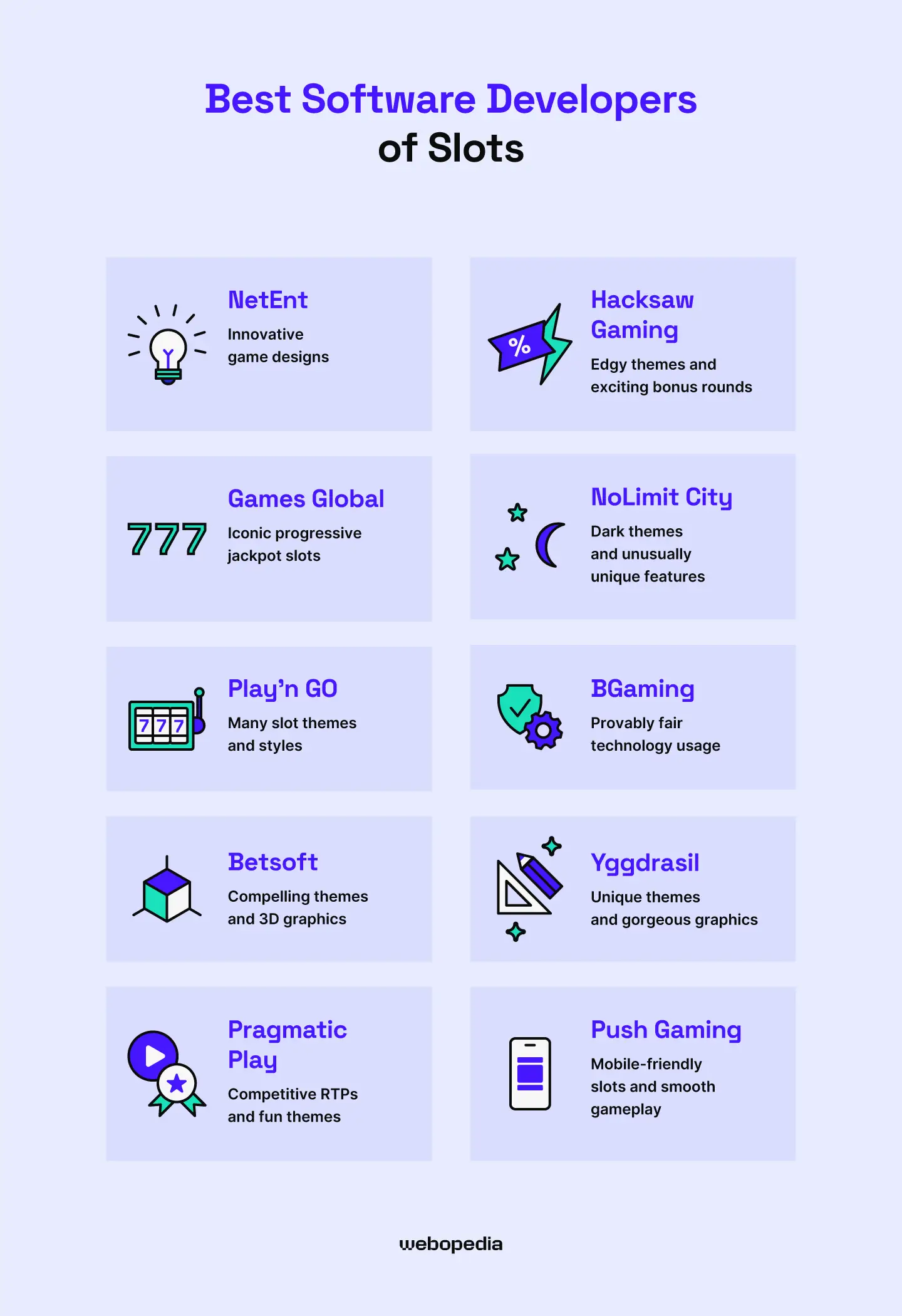 Best software developers of slots - Webopedia.com