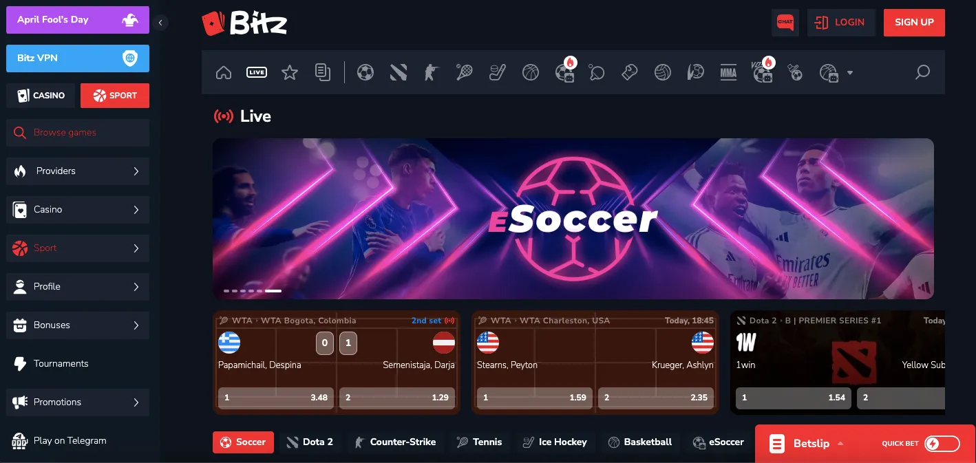 Bitz.io soccer