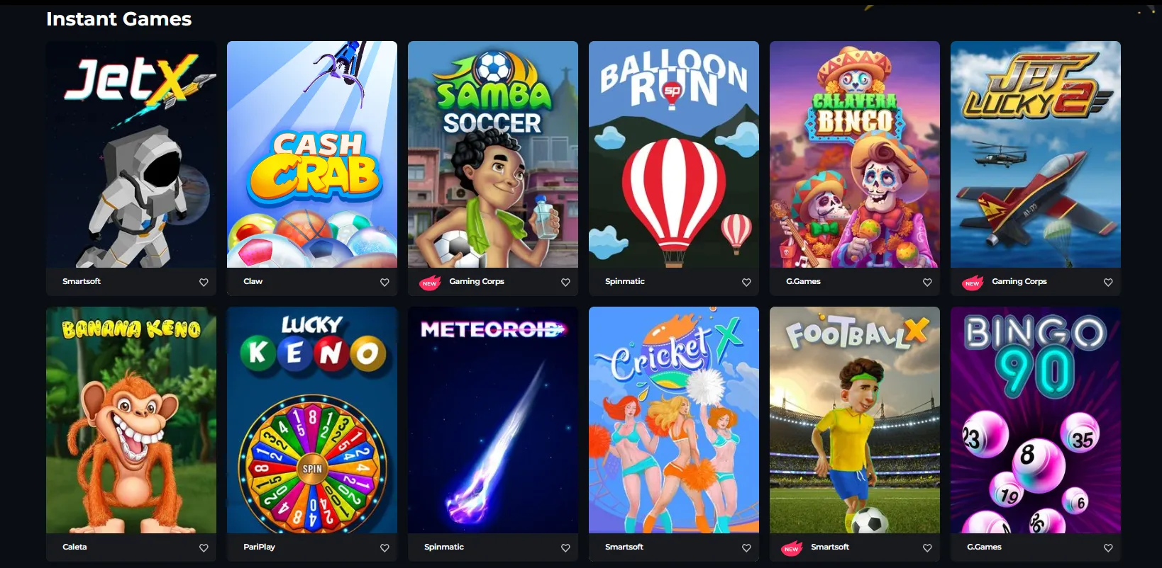 Boomerang casino instant games