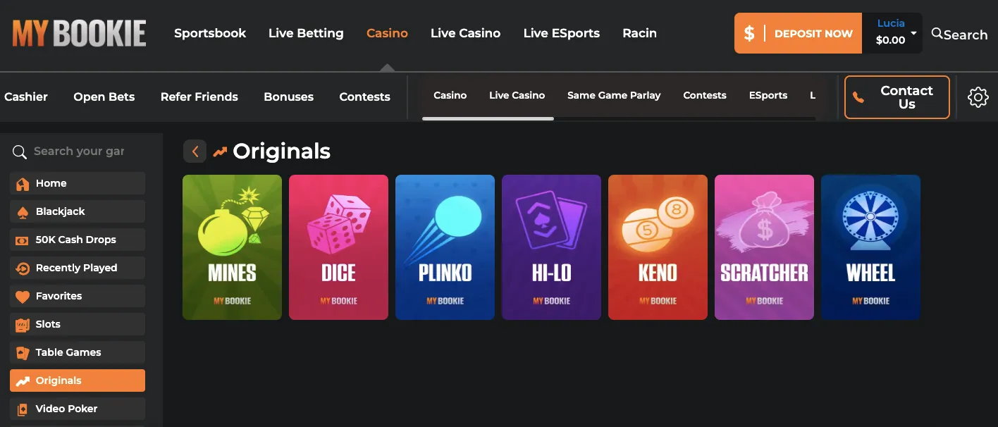 MyBookie originals