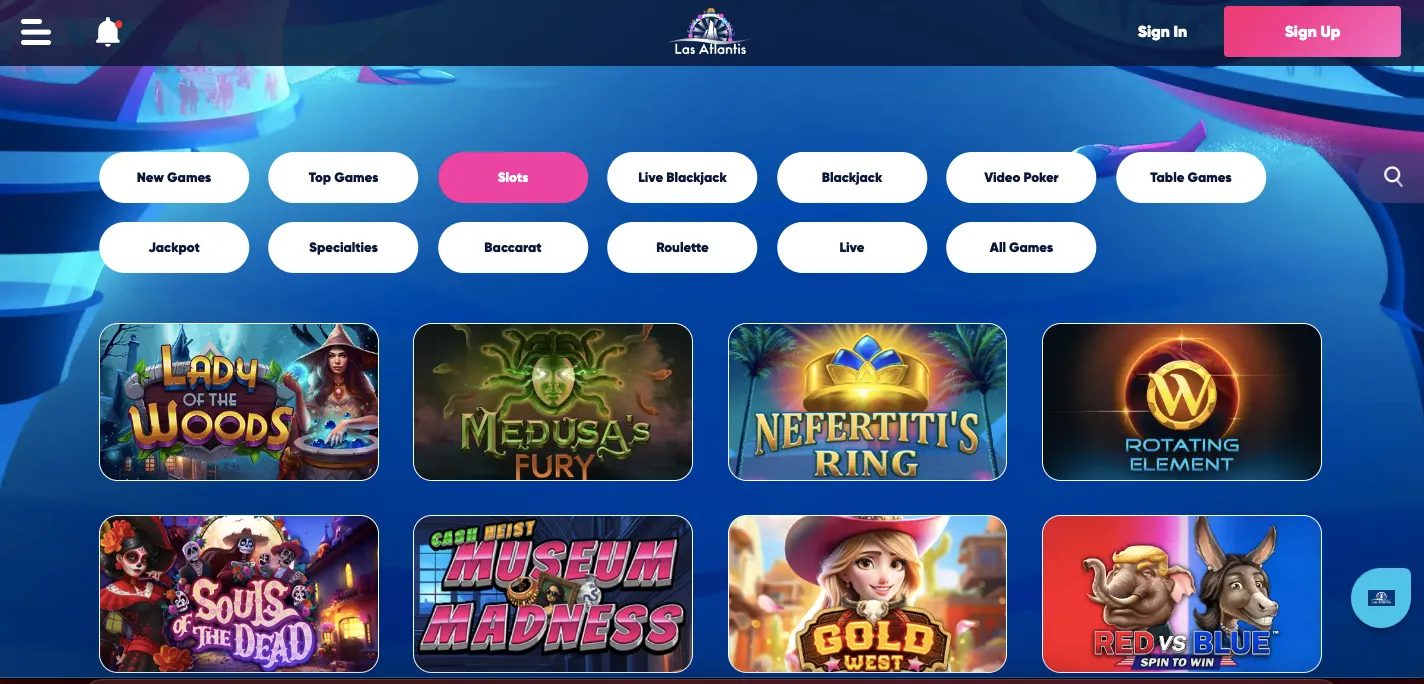 Las Atlantis casino slots