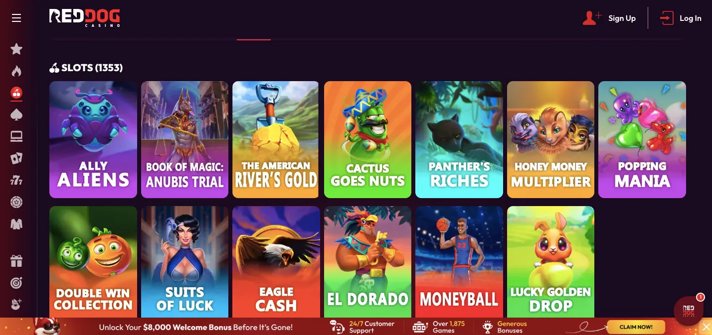 Red Dog casino slots