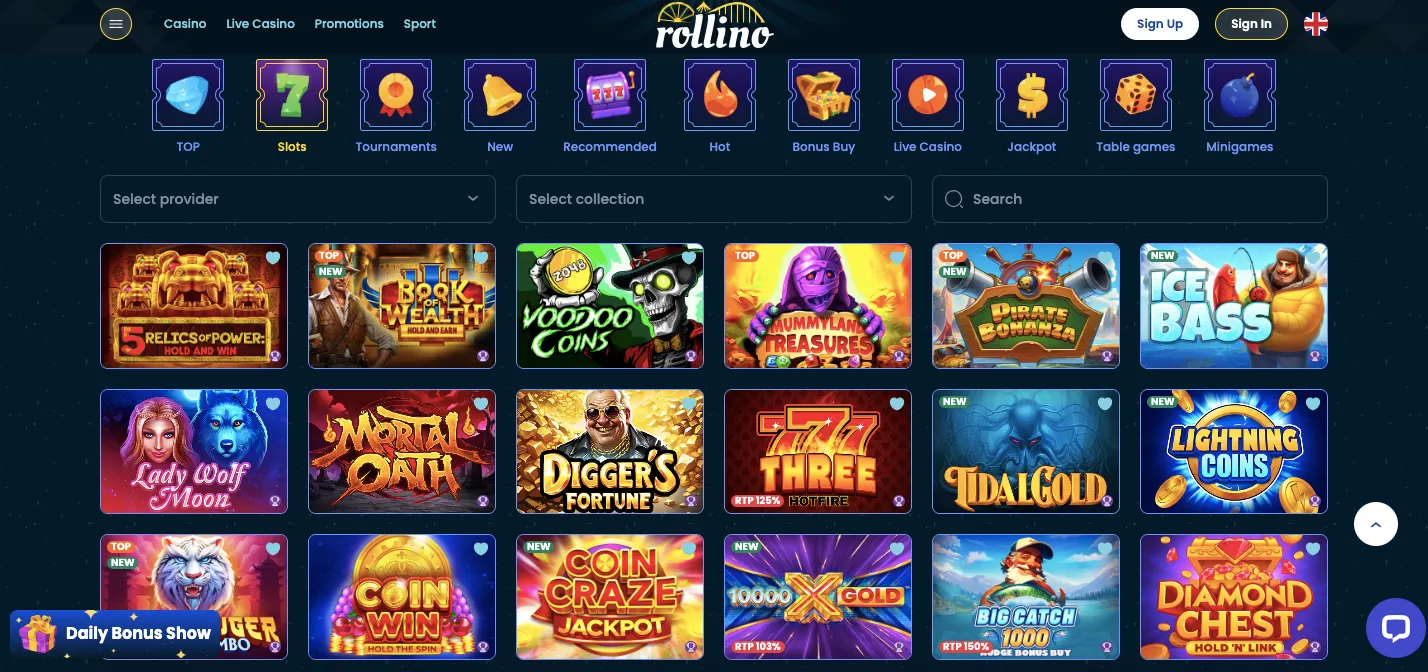 Rollino casino slots