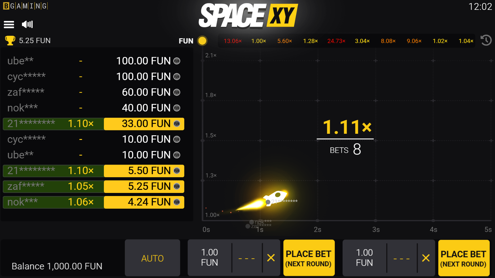 SpaceXY by BGaming