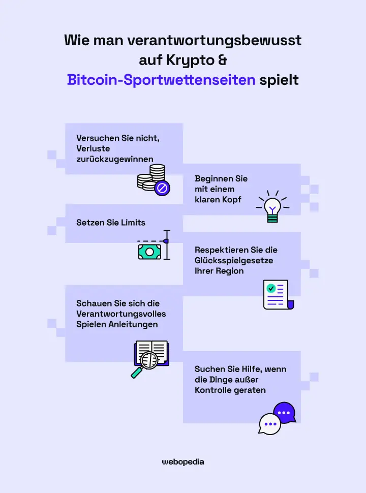 So spielen Sie verantwortungsbewusst auf Krypto- & Bitcoin-Sportwetten-Seiten – Webopedia.com