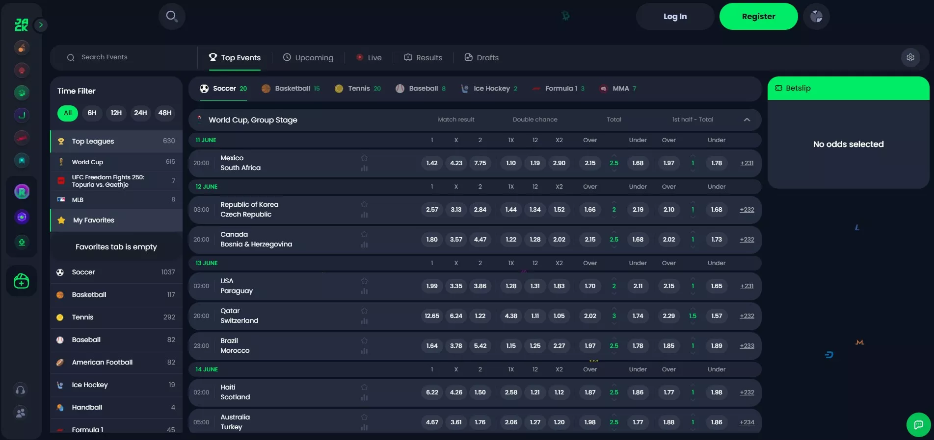 Jack.com Review - Sportsbook