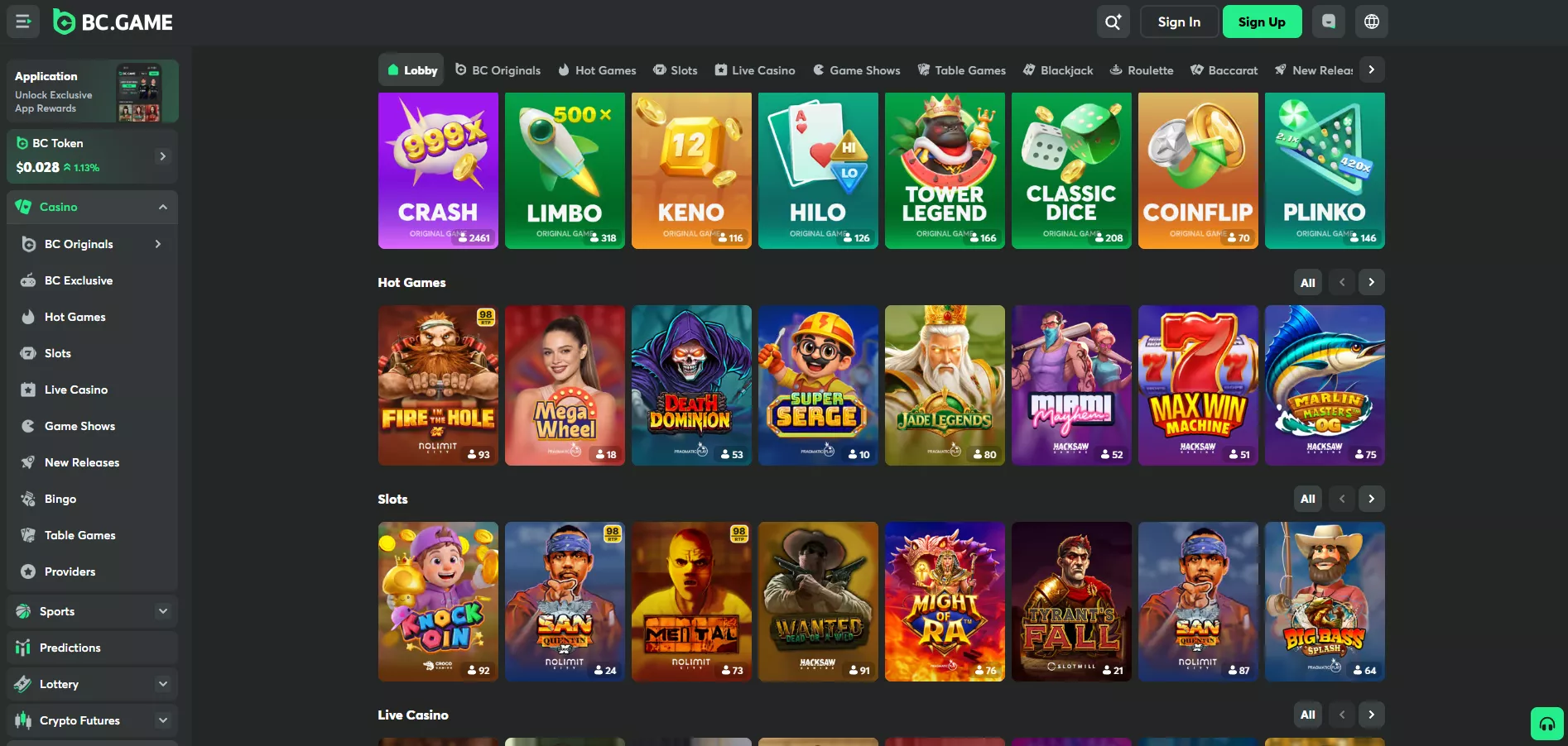 BC.Game Review: Casino