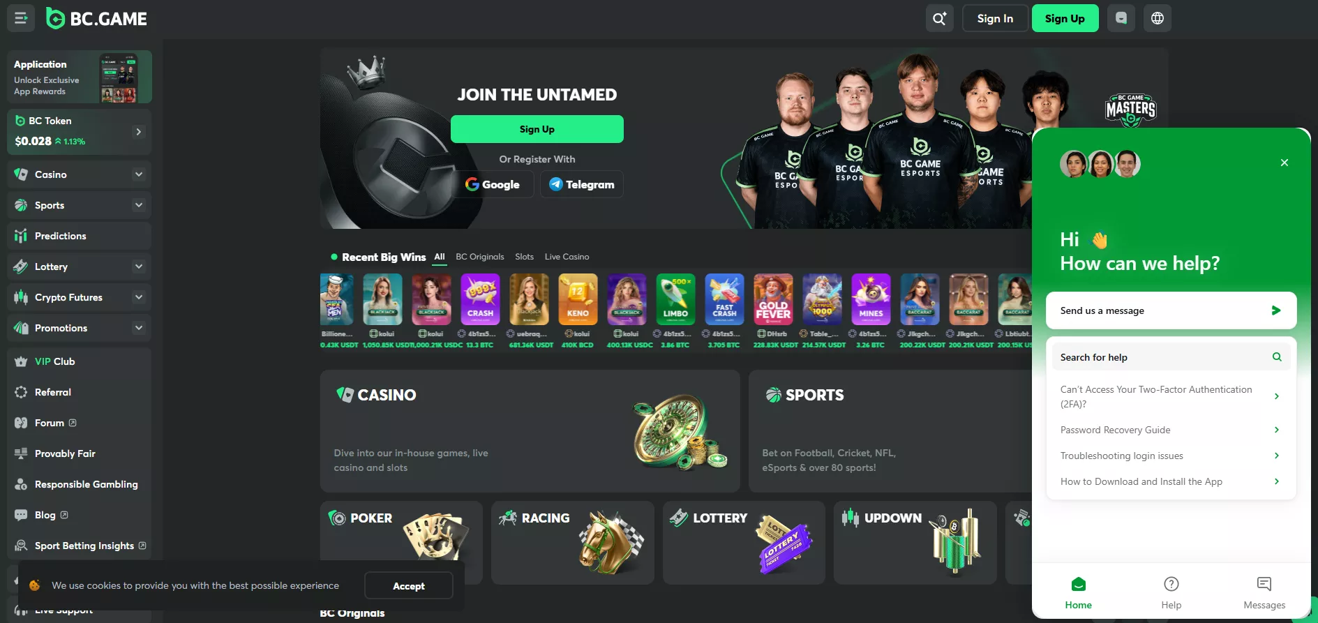 BC.Game Review: Customer Support