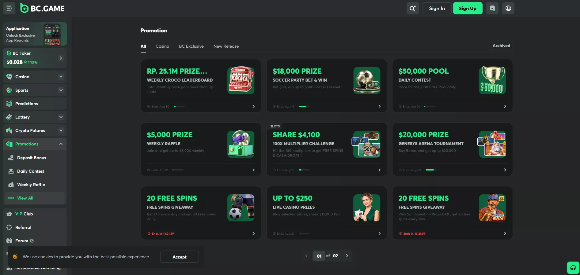 BC.Game Review: Bonuses and Promotions