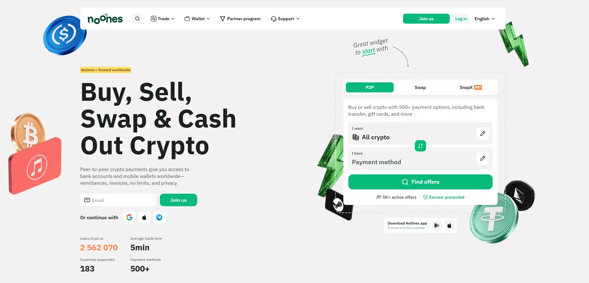 Best Decentralized Exchanges - NoOnes
